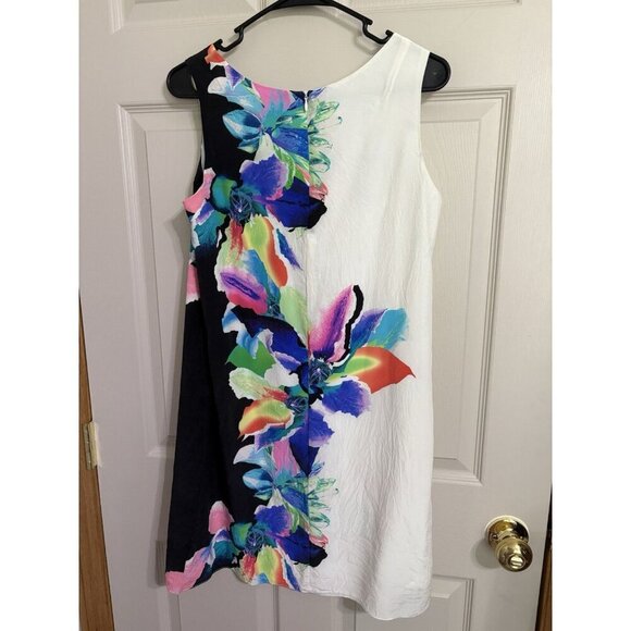 Amanda Uprichard Womens Medium Silk Floral Sheath Dress - Picture 4 of 5